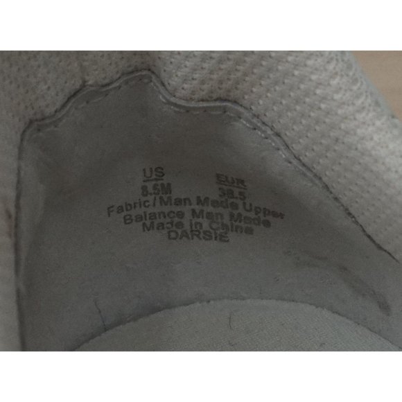 SAM EDELMAN White Pink Lace Up Fabric Leather Darsie Gold Sneakers Shoes Sz 8.5 - Picture 11 of 11